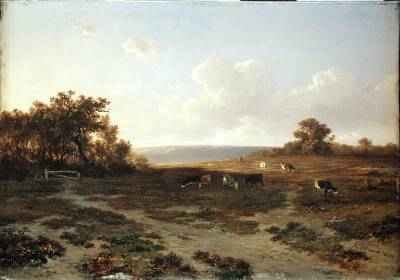 Heath Landscape with Cows, 1852