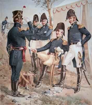 General Andrew Jackson 1767-1845 and his Staff in the field 1818