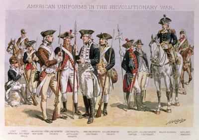 American Uniforms in the Revolutionary Wars 1775-83