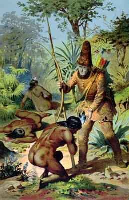 Robinson Crusoe and Man Friday 1880