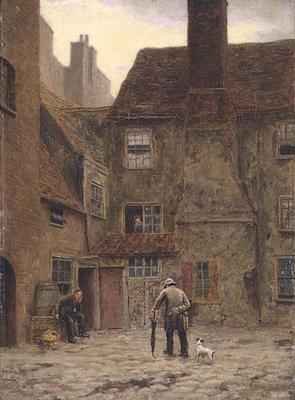 The Backyard of the Queens Head Inn No 105 Borough High Street Southwark 1880