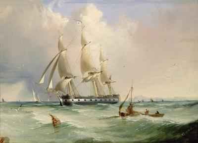 Frigate under Sail