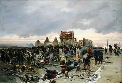 Bivouac at Le Bourget after the Battle of 21st December 1870 1872