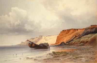 Wreck of a Sailing Boat by the Island of Rugen 1890