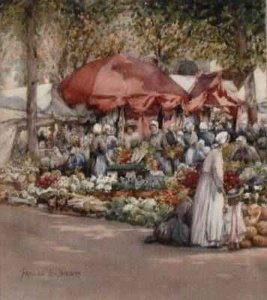 Market Day Northern France 1910