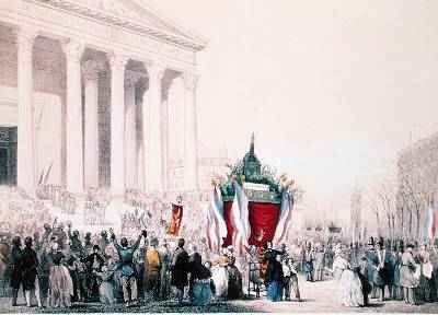 Funeral of the victims of the riots of February 1848 at the Church of La Madeleine 4th March 1848