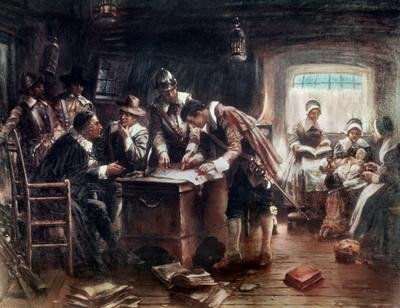 The Signing of the Mayflower Compact 1900