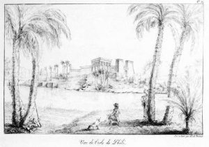 Island of Philae from Receuil des cartes et des vues du voyage en Amerique en Italie en Sicile et en Egypt 1816-21