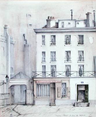 View of the House of Jacques Rene Hebert 1757-94 1910