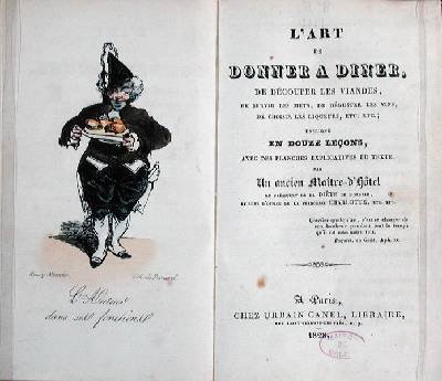 Frontispiece of the book LArt de Donner A Diner