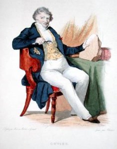 Georges Cuvier 1769-1832 illustration from Le Plutarque Francais