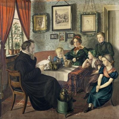 Pastor Johann Wilhelm Rautenberg and his Family 1833