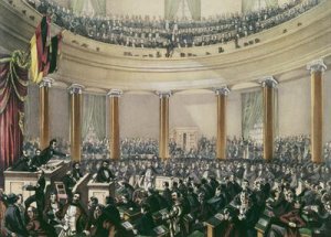 The National Assembly in the church St Paul Frankfurt convened in May 1848