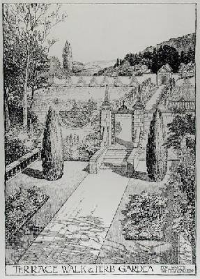 Terrace Walk and Herb Garden from Thomas Mawsons The Art and Craft of Garden Making