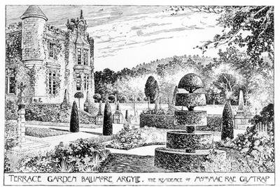 Terrace Garden Ballimore Argyle from Thomas Mawsons The Art and Craft of Garden Making