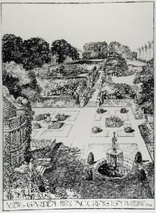 View of Garden Broad Oak Accrington from The Art and Craft of Garden Making by Thomas Mawson