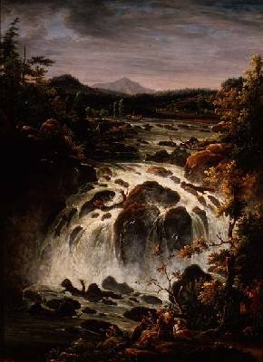 The Imatra Waterfall in Finland 1819