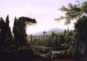 View of Hadrians Villa near Rome