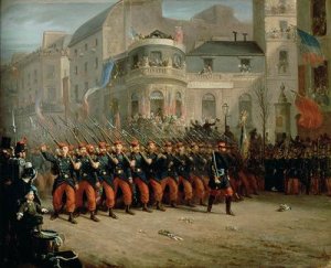 The Return of the Troops from the Crimea Boulevard des Italiens in front of the Hanover Pavilion December 1855