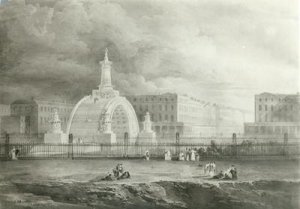 The Proposed Triumphal Arch from Portland Place to Regents Park 1820