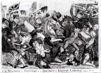 The Massacre of Peterloo or a Specimen of English Liberty