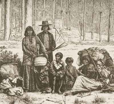 Native American family group west of the Rocky Mountains 1880