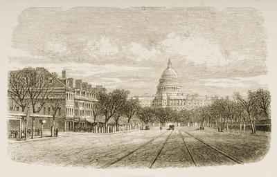 The Capitol building Washington DC 1880