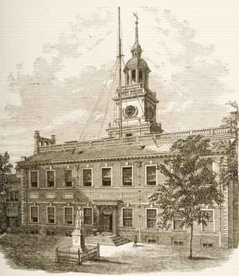 County Court House or Independence Hall Philadelphia Pennsylvania 1880