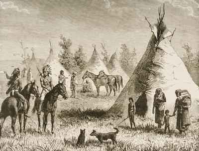 A Sioux Village 1880