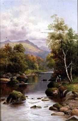 Evening on the Glaslyn North Wales 1909