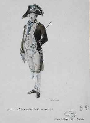 A Consul of France wearing the uniform of 1776