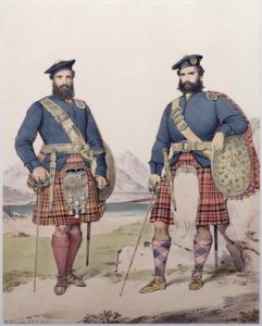 Two men in Highland dress