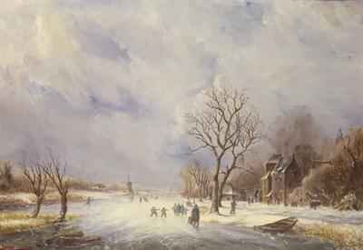 Winter Canal Scene