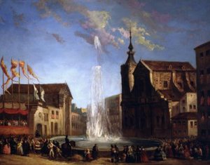 The Water Supply of Lozoya at the Fountain of the Calle de San Bernardo 1858