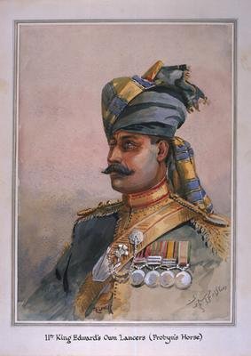 Head and Shoulders portrait of Risaldar Durrani