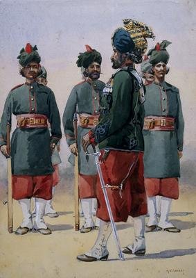 Soldiers of the 127th Queen Marys Own Baluch Light Infantry