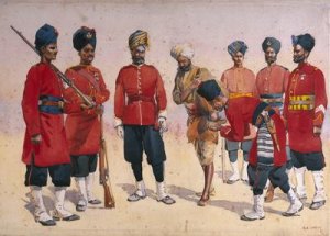 Soldiers of the Rajput Regiment