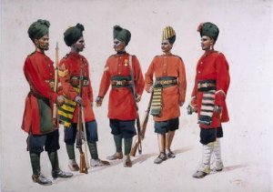 Soldiers of the Former Hyderabad Contingent Infantry