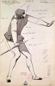 Costume design for an Acrobat in Benvenuto Cellini by Hector Berlioz