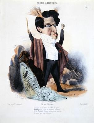 Caricature of Jakob Meyerbeer