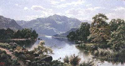 A Lake Scene in North Wales