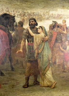 Jephthahs Vow his return from defeating the Ammonites to greet his daughter 1886