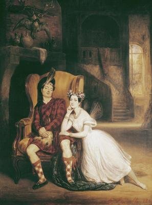 Marie 1804-84 and Paul Taglioni 1808-84 in the ballet La Sylphide