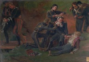 Baron Jean Dominique Larrey 1766-1843 Tending the Wounded at the Battle of Moscow