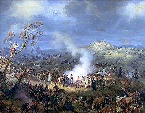 Napoleon 1769-1821 Visiting a Bivouac on the Eve of the Battle of Austerlitz