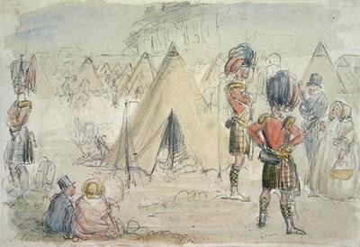 Highland Regiment in Camp