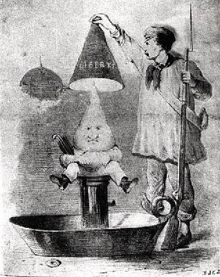 Eteint Put Out Louis Philippes candle is snuffed out by the 1848 Revolutionaries