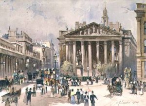 View of the Royal Exchange City of London