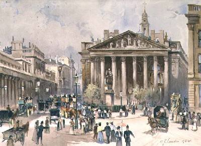 View of the Royal Exchange City of London