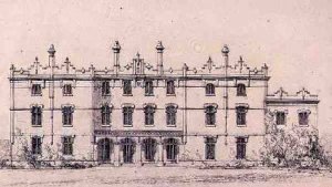 Proposed north elevation of Hughenden Manor